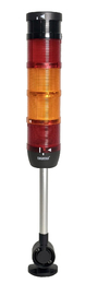 Сигнальная колонна 70 мм, LED 24V AC/DC, зуммер, IP40, IK74KSSKL024ZD24 - EMAS 