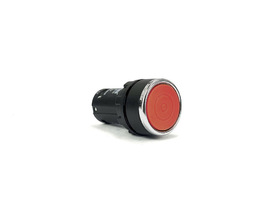 Кнопка моноблочна с фиксацией, красная (1НО), MB100FK - EMAS 
