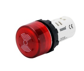 Моноблочный зуммер с подсветкой 24V AC/DC, IP50, MBZS024S - EMAS 