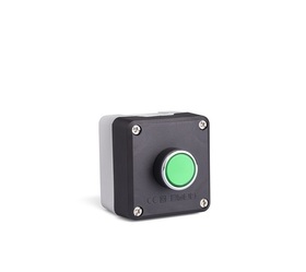 Пост 1-но кнопочный IP50, с подстветкой 100-230V AC, (1НО+1НЗ), P1C3Y4DY - EMAS 