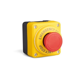 Пост 1-но кнопочный IP50, с табличкой с LED подстветкой 24V AC/DC, (1НЗ), P1EC400E40L - EMAS 