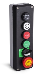 Пост 6-и кнопочный IP65, (5НО+2Н3), P6661 - EMAS 