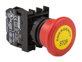 Кнопка аварийная с маркировкой "Грибок" красная (1НЗ), B200EE - EMAS 