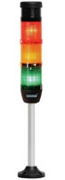 Сигнальная колонна IP40, 50 мм, LED FLASH 24V AC/DC, цвет красный, желтый, зеленый, IK53L024ZM04 - EMAS 