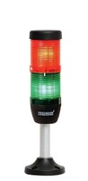 Сигнальная колонна IP40, 50 мм, LED FLASH 24V AC/DC, цвет красный, зеленый, IK52F024XM03 - EMAS 