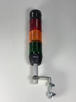 Сигнальная колонна IP40, 50 мм, LED FLASH 220V AC, зуммер, цвет красн, желт, зел, IK53F220ZD01 - EMAS 