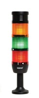 Сигнальная колонна IP40, 70 мм, LED 24V AC/DC, зуммер, цвет красный, желтый, зеленый, IK73L024ZM01 - EMAS 