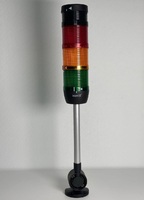 Сигнальная колонна IP40, 70 мм, LED 24V AC/DC, зуммер, цвет красный, желтый, зеленый, IK73L024ZD24 - EMAS 