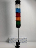 Сигнальная колонна IP40,70 мм, LED 24V AC/DC,зуммер,цвет бел, син, крас, жел, зел,IK75BMKSYL024ZD24E - EMAS 