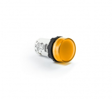 Светосигнальная арматура желтая 12V AC/DC, MBSD012S - EMAS 