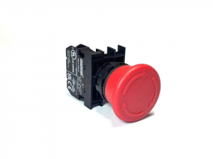 Кнопка аварийная "Грибок" с фиксацией (1НО), B100E - EMAS 