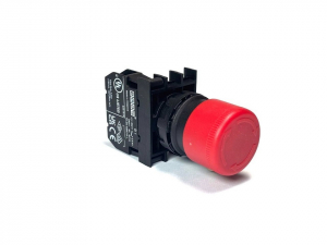 Кнопка аварийная "Грибок" с фиксацией (1НО), B100E30 - EMAS 