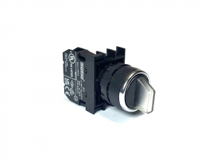 Переключатель 2-0-1 с фиксацией черный (1НО), B100SL30H - EMAS 