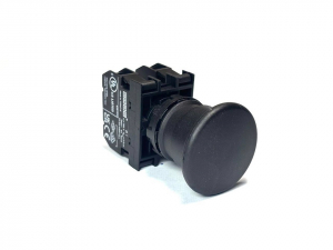 Кнопка аварийная "Грибок" без фиксации черная (2НO), B101MH - EMAS 