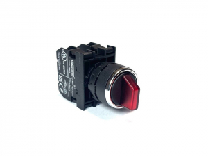 Переключатель 2-0-1 с фиксацией в 1 положении красный (2НО), B101SL31K - EMAS 