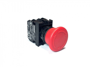 Кнопка аварийная "Грибок" с фиксацией (1НО+1НЗ), B102E - EMAS 