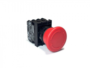 Кнопка аварийная "Грибок" с фиксацией (1НО+2НЗ), B122E - EMAS 