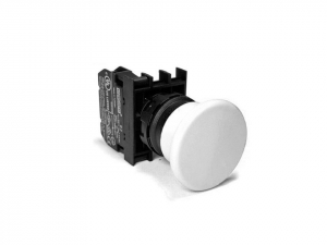 Кнопка аварийная "Грибок" без фиксации белая (1Н3), B200MB - EMAS 