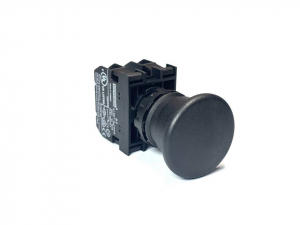 Кнопка аварийная "Грибок" без фиксации черная (2НЗ), B202MH - EMAS 