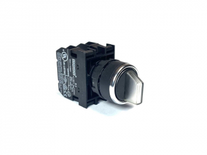 Переключатель 2-0-1 с фиксацией в 1 положении черный (2НЗ), B202SL31H - EMAS 