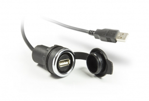 Разъем USB крепление на панель (кабель 0.5м), BUSB2005 - EMAS 