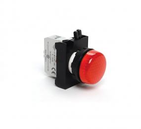Светосигнальная арматура красная 12-30V AC/DC, CP060XK - EMAS 
