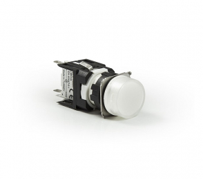 Светосигнальная арматура белая 12-24V AC/DC, D050YXB - EMAS 