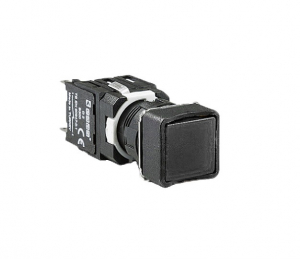 Кнопка квадратная без фиксации, черная (1НО), D100KDH - EMAS 