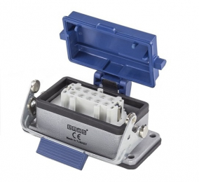 Розетка 10 полюсов, монтаж на панель с фиксатором EBM10PM4K - EMAS 