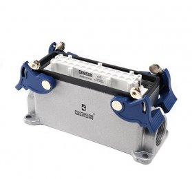 Розетка 24 полюса, монтаж на панель с фиксатором EBM24PD14 - EMAS 