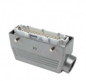 Вилка 24 полюса, боковой кабельный ввод EBM24FU10 - EMAS 