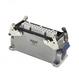 Розетка 24 полюса, монтаж на панель с фиксатором EBM24PD17 - EMAS 