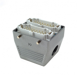 Вилка 32 полюса, боковой кабельный ввод EBM32FU10 - EMAS 