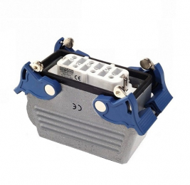 Розетка 6 полюсов, боковой кабельный ввод с фиксатором EBM606PU14 - EMAS 