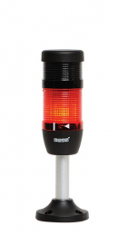 Сигнальная колонна IP40, 50 мм, LED FLASH 220V AC, зуммер, цвет красный, IK51F220ZM03 - EMAS 