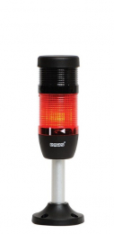 Сигнальная колонна IP40, 50 мм, LED 220V AC, зуммер, цвет красный, IK51L220ZM03 - EMAS 
