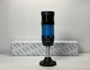 Сигнальная колонна IP40, 50 мм, LED 220V AC, зуммер, цвет синий, IK51ML220ZM03 - EMAS 