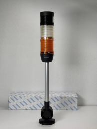 Сигнальная колонна IP40, 50 мм, LED 24V AC/DC, зуммер, цвет белый, желтый, IK52BSL024ZD24 - EMAS 