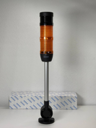 Сигнальная колонна IP40, 50 мм, LED 24V AC/DC, зуммер, цвет желтый двойной, IK52SSL024ZD24 - EMAS 