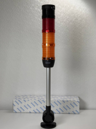 Сигнальная колонна IP40, 50 мм, LED FLASH 24V AC/DC, зуммер, цвет крас., жел. двойн, IK53KSSF220ZD24 - EMAS 