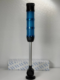 Сигнальная колонна IP40, 50 мм, LED FLASH 24V AC/DC, зуммер, цвет синий тройной, IK53MMMF024ZD24 - EMAS 