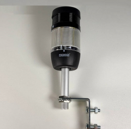 Сигнальная колонна IP40, 70 мм, LED FLASH 220V AC, зуммер, цвет белый, IK71BL220ZD01 - EMAS 