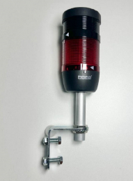 Сигнальная колонна IP40, 70 мм, LED FLASH 220V AC, зуммер, цвет красный, IK71L220ZD01 - EMAS 