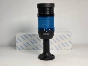 Сигнальная колонна IP40, 70 мм, LED 220V AC, зуммер, цвет синий, IK71ML220ZM01 - EMAS 
