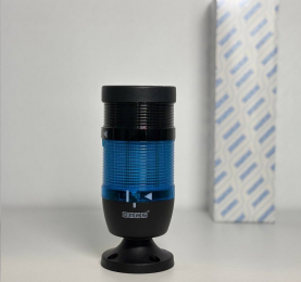 Сигнальная колонна IP40, 70 мм, LED 24V AC/DC, зуммер, цвет синий, IK71ML024ZM02 - EMAS 