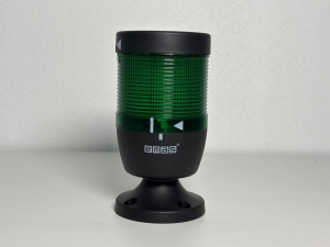 Сигнальная колонна IP65, 70 мм, LED FLASH 220V AC, цвет зеленый, IK71YF220XM02E - EMAS 