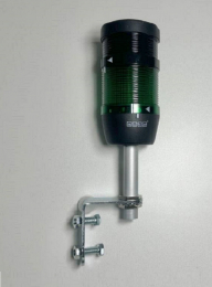 Сигнальная колонна IP40, 70 мм, LED FLASH 220V AC, зуммер, цвет зеленый, IK71YF220ZD01 - EMAS 