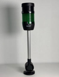 Сигнальная колонна IP40, 70 мм, LED FLASH 220V AC, цвет зеленый, IK71YF220ZD24 - EMAS 