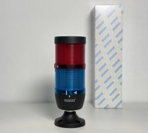 Сигнальная колонна IP65, 70 мм, LED FLASH 24V AC/DC, цвет красный, синий, IK72KMF024XM02E - EMAS 
