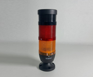 Сигнальная колонна IP40, 70 мм, LED FLASH 220V AC, зуммер, цвет красный, желтый, IK72KSF220ZM02 - EMAS 